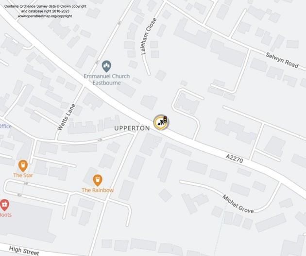 Map of works area