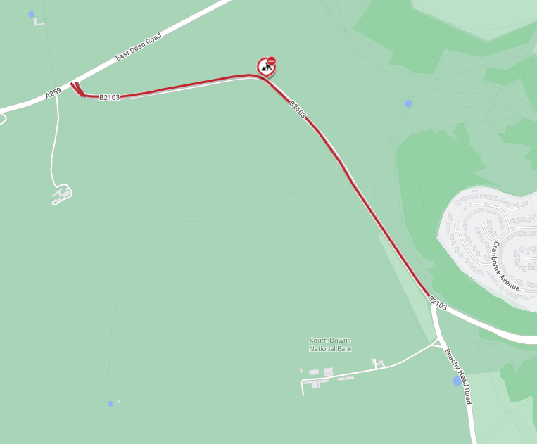 Map of works area