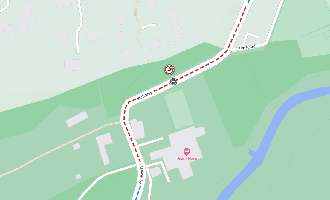 Map of works area