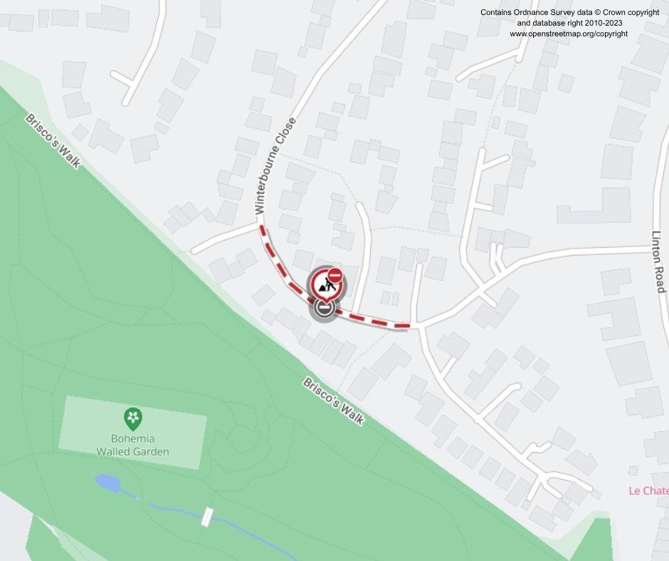 Map of works area 