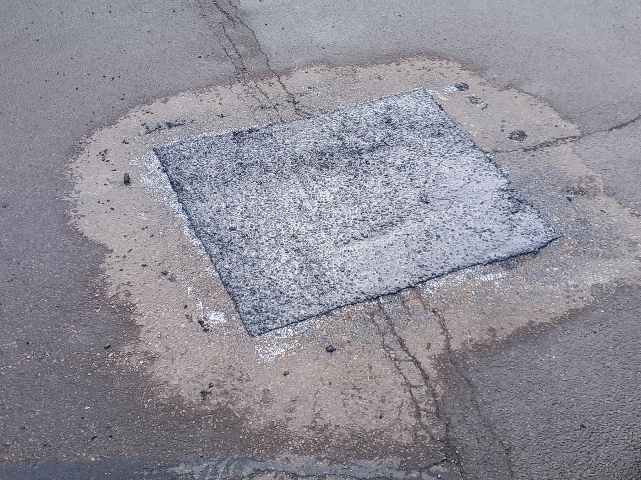 A mastic patching repair